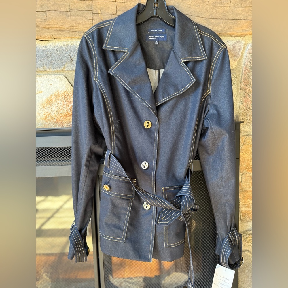 Jones New York Signature Denim Blazer Size L